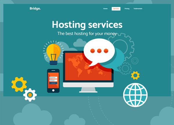 Hosting Bridge Theme Demo