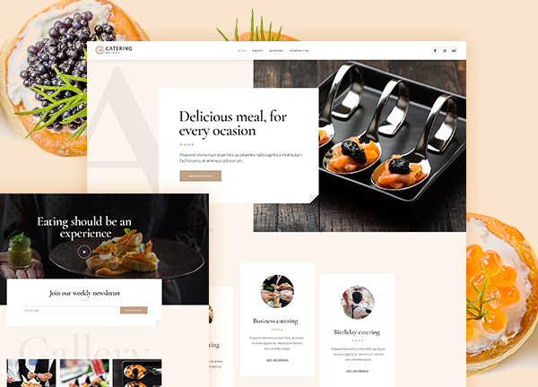 Catering Bridge Theme Demo