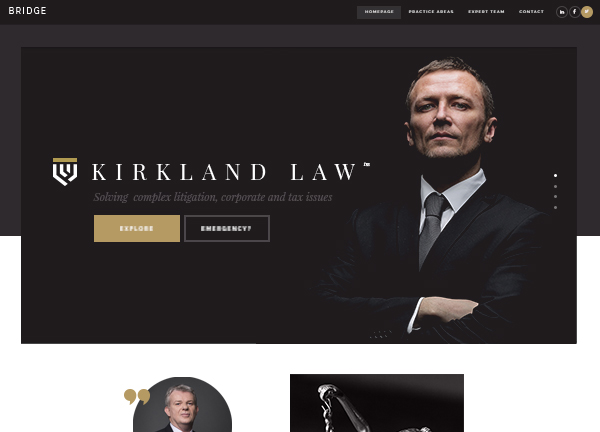 Law Office Bridge Theme Demo