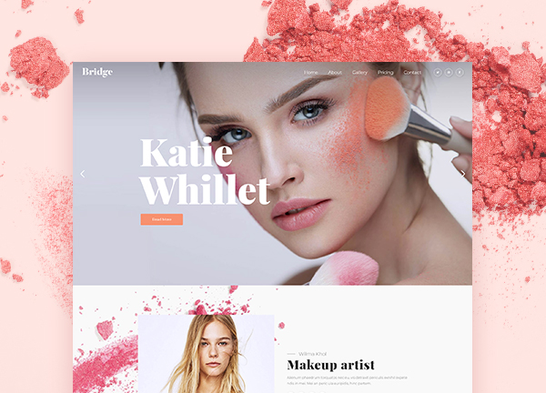 Makeup Artist Bridge Theme Demo