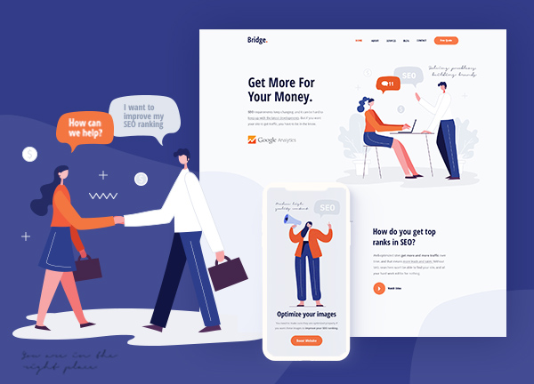 SEO Agency Bridge Theme Demo