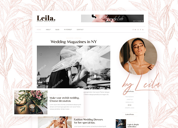 Wedding Blog Bridge Theme Demo