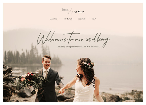 Wedding Invite Bridge Theme Demo